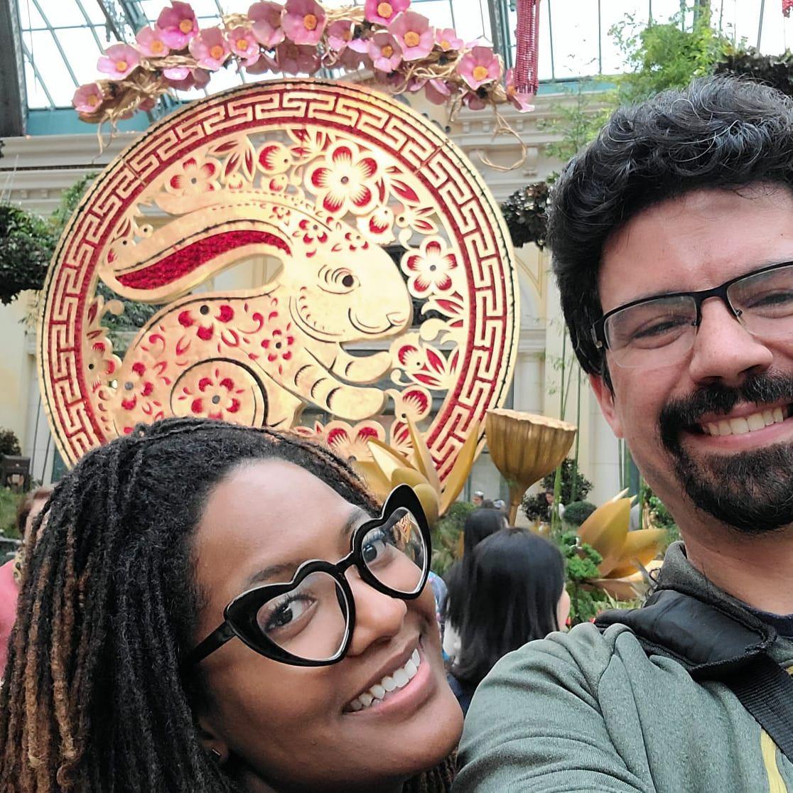 First trip together took us through Vegas in the year of the Rabbit