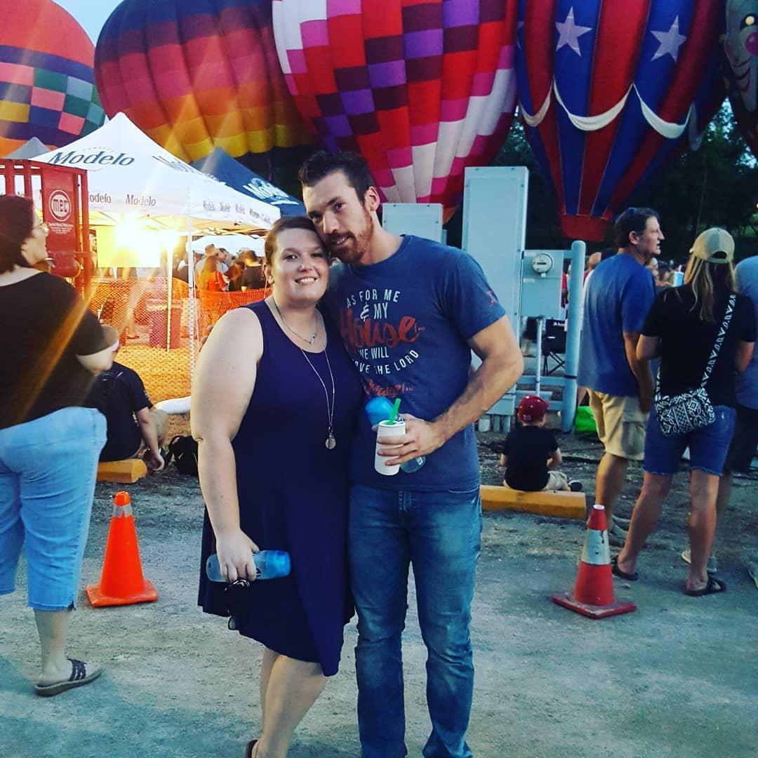 Our first date at the Hot Air Balloon Festival