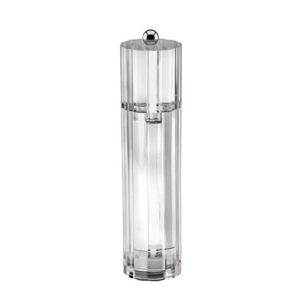 Clear Icy Flute Salt or Pepper Mill