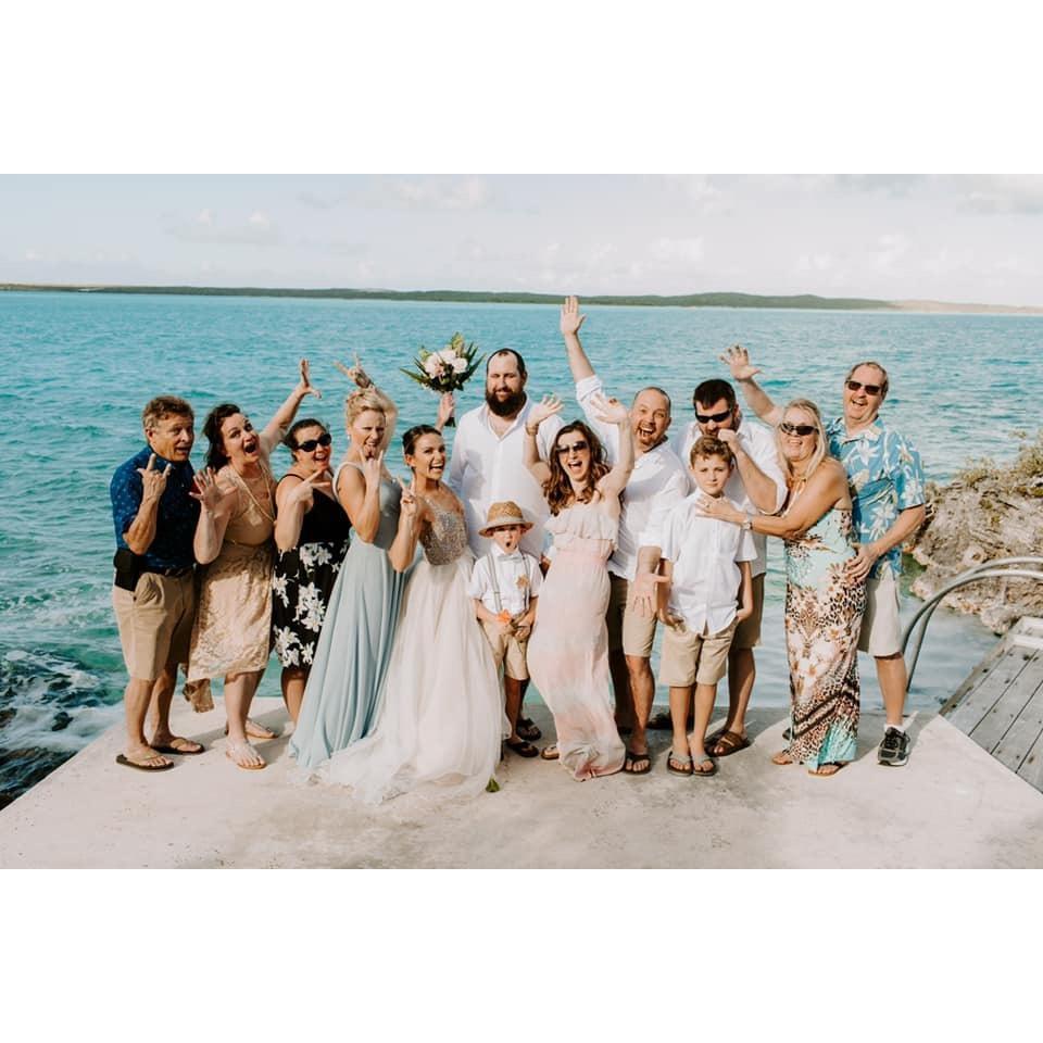 The wedding crew minus Leigh Anne who was on FaceTime the entire time. :)