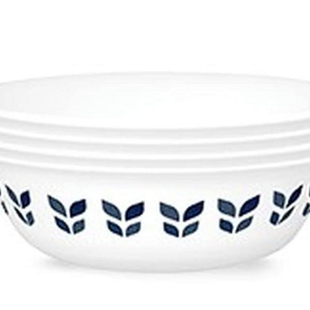 Corelle Vitrelle 4-Pieces 18-Oz Soup/Cereal Bowls, Chip & Crack Resistant Glass Dinnerware Set Bowls, Northern Pines