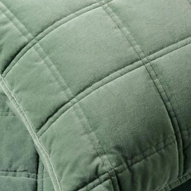 Weekend Velvet Sham - Dusty Green