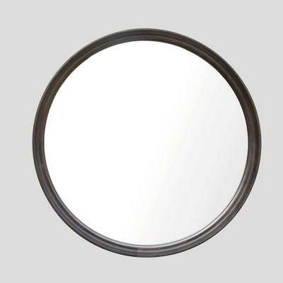 26" Classic Wood Round Mirror - Threshold™