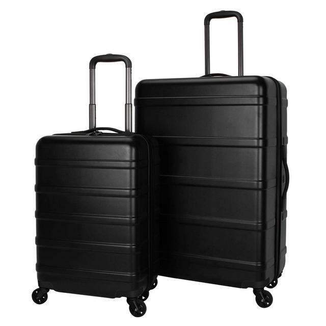 Skyline 2pc Hardside Spinner Luggage Set - Black
