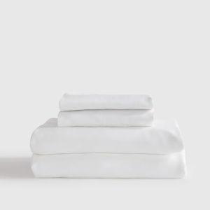 Organic Bamboo Viscose Sheet Set in White