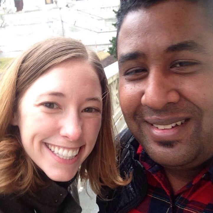 Long distance was not easy, but we tried to visit each other as much as we could.