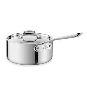 All-Clad Stainless Steel 3-Quart Covered Saucepan