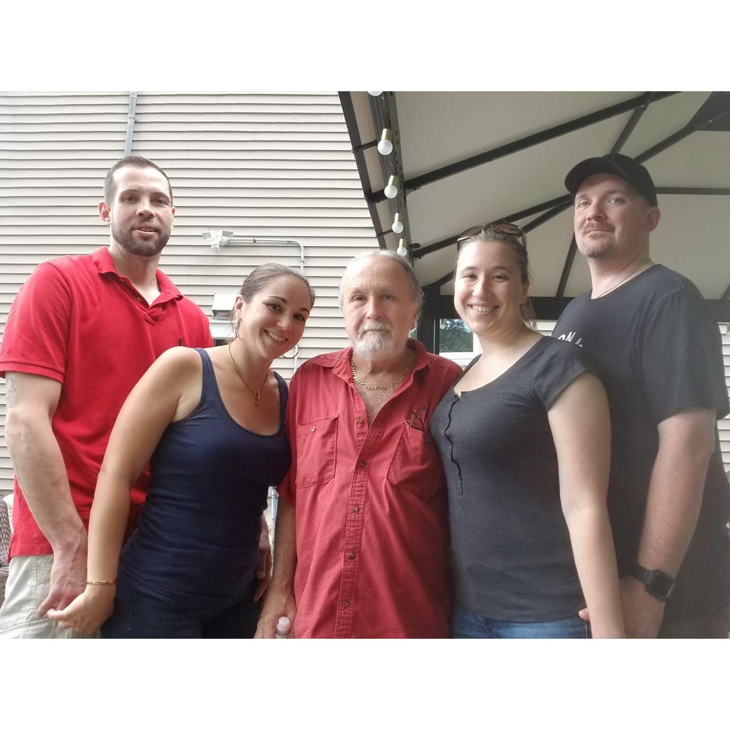 The only picture we have of us together with Andrea's dad.