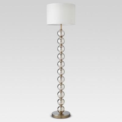 Mercury Glass Stacked Ball Floor Lamp Brass Includes Energy Efficient Light Bulb - Threshold&#153;