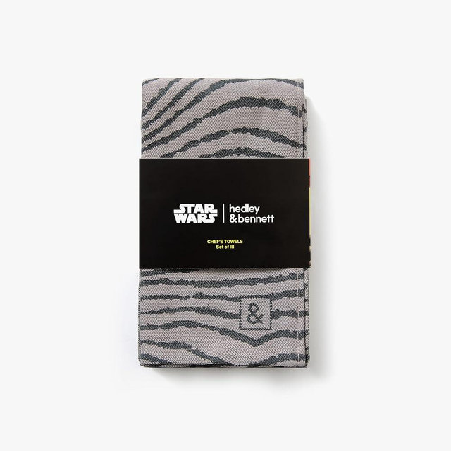 hedley & bennett Chef's Towels - 100% Cotton Kitchen Towels - Quick Absorbent Dish Cloths - Soft and Durable Kitchen Towel - Machine Washable and Dryable - Beskar, 3-Pack
