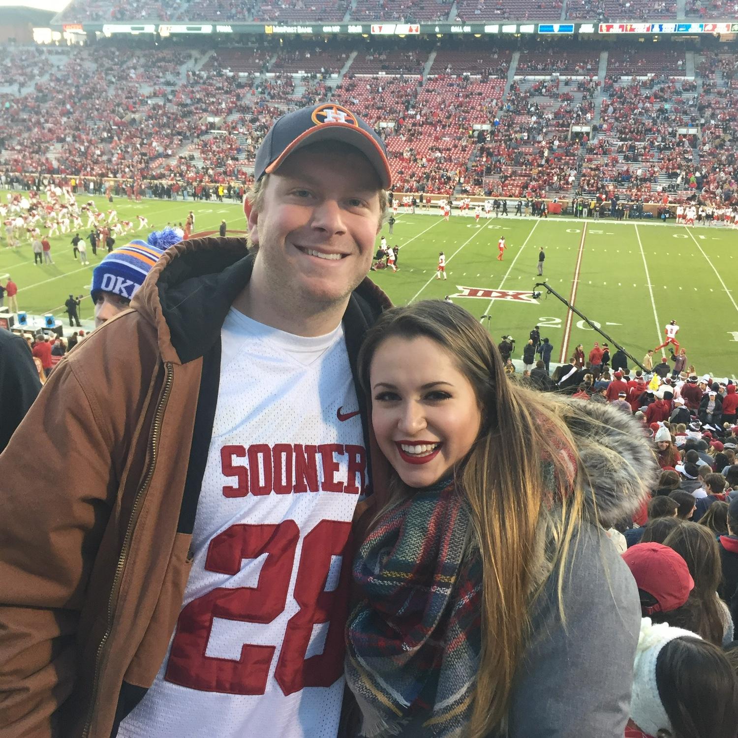 2017 - Enjoying OU football games. Boomer!