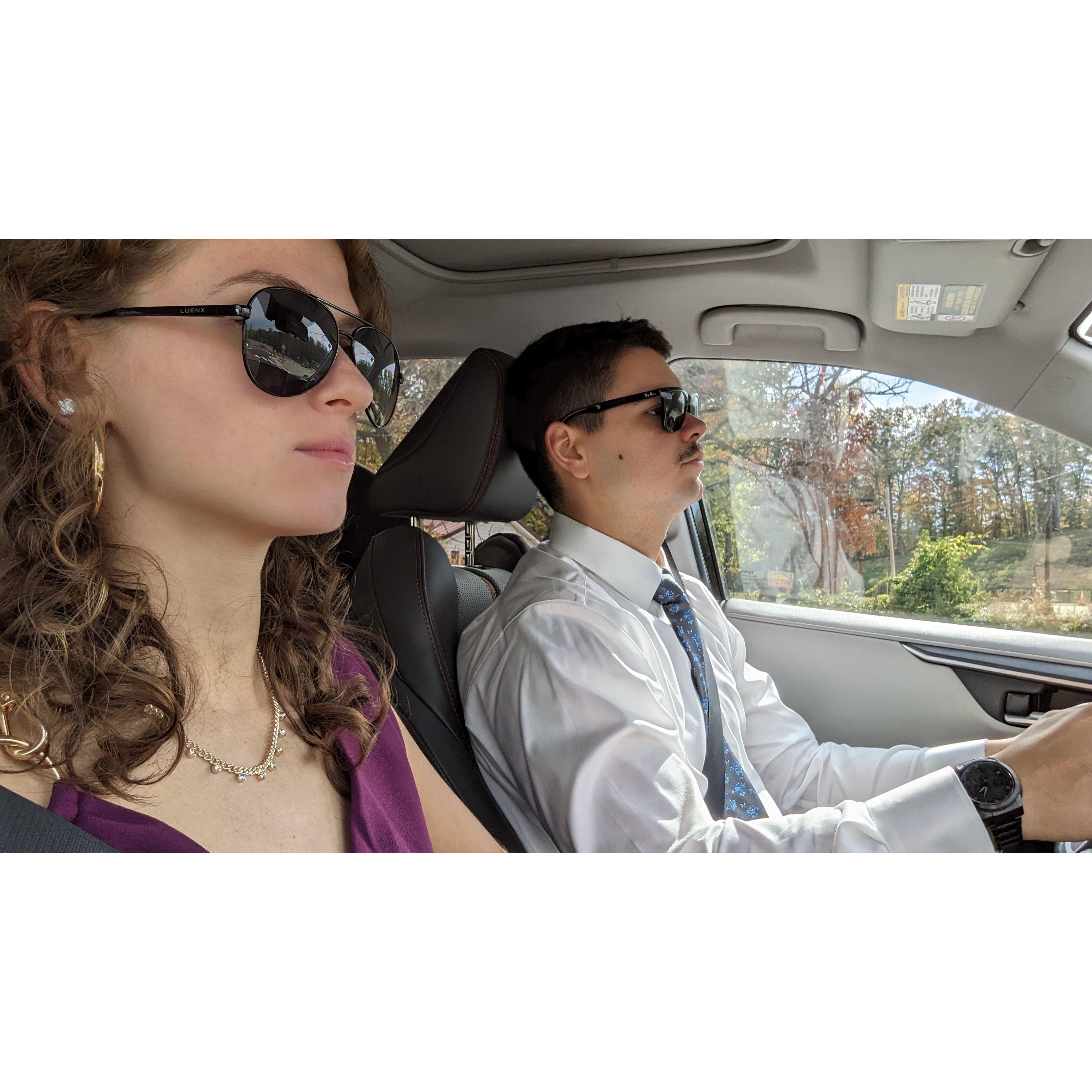 Began our own expedition of attending weddings with the Harmans...