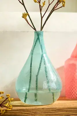 Recycled Glass Vase, Sea