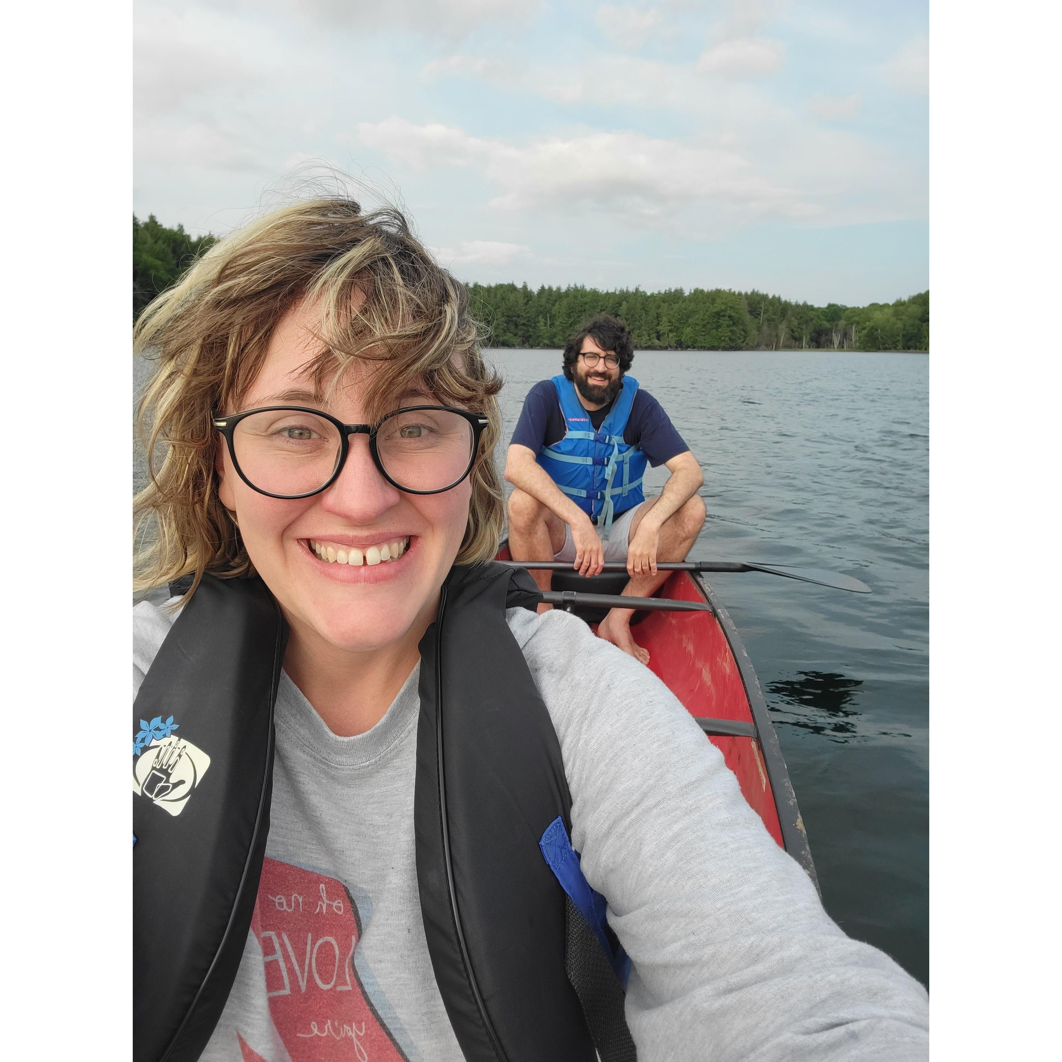 Canoe'in around in Florence County, WI