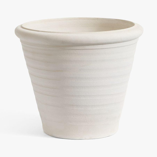 Hayes White Terracotta Planter Small