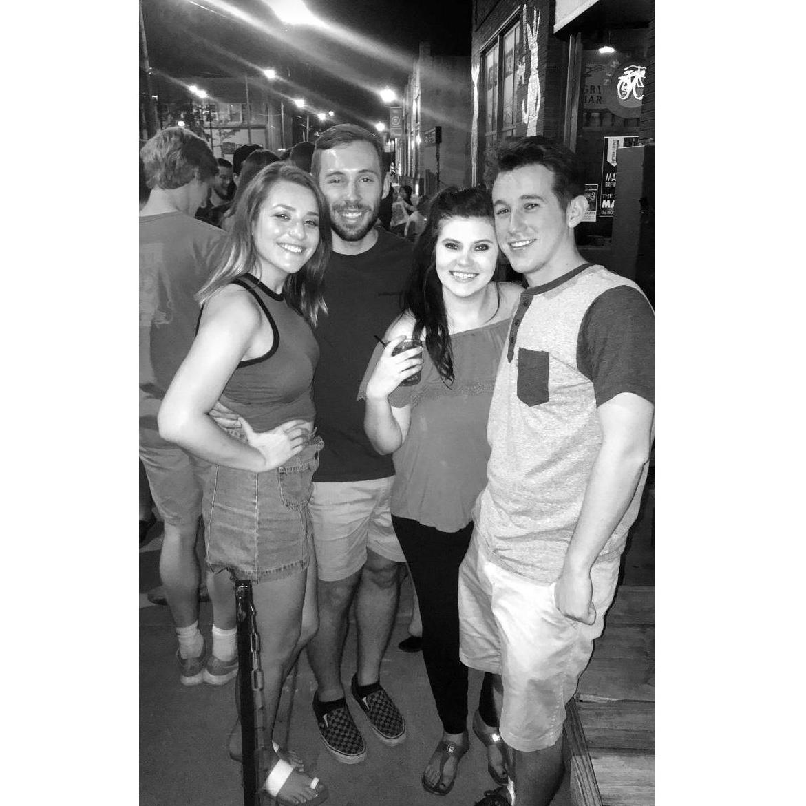 Our first picture together with our friend that introduced us.