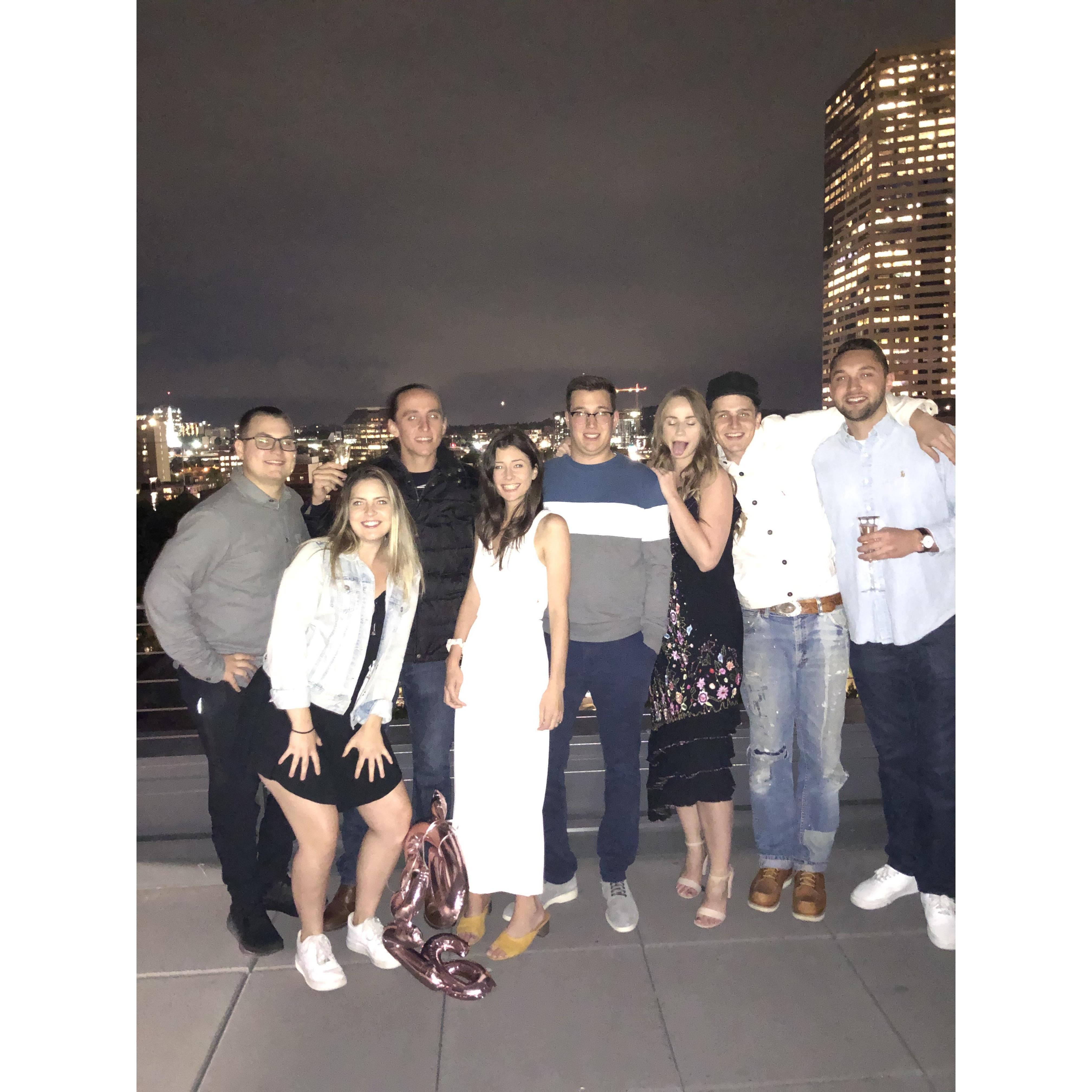 Our best friends "The Fam" - at our engagement party Sept 2019