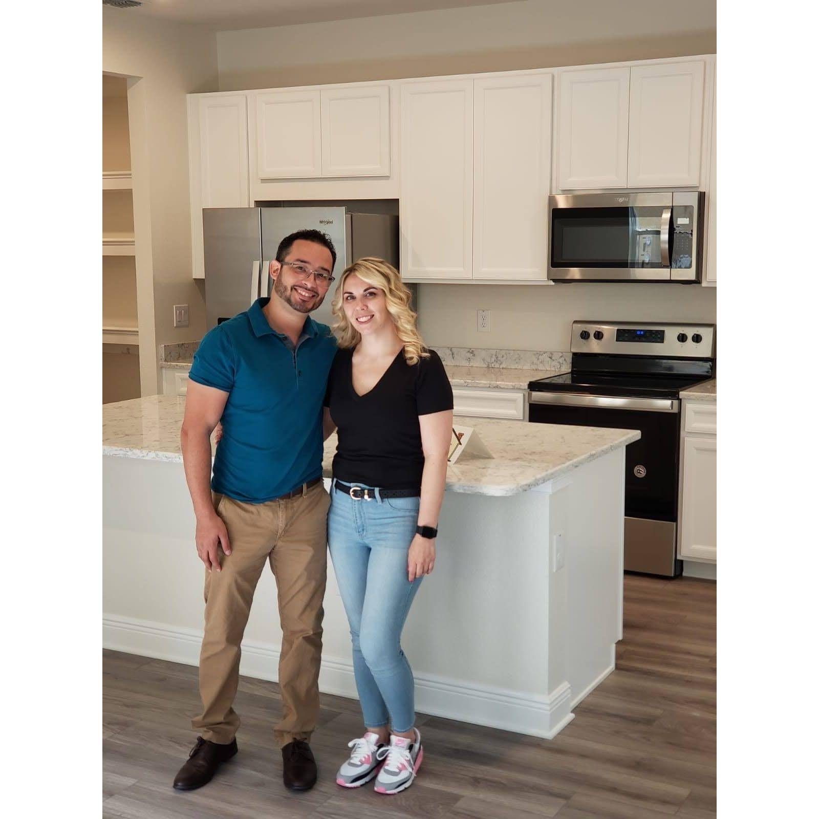 The day we got the keys to our home we built together.