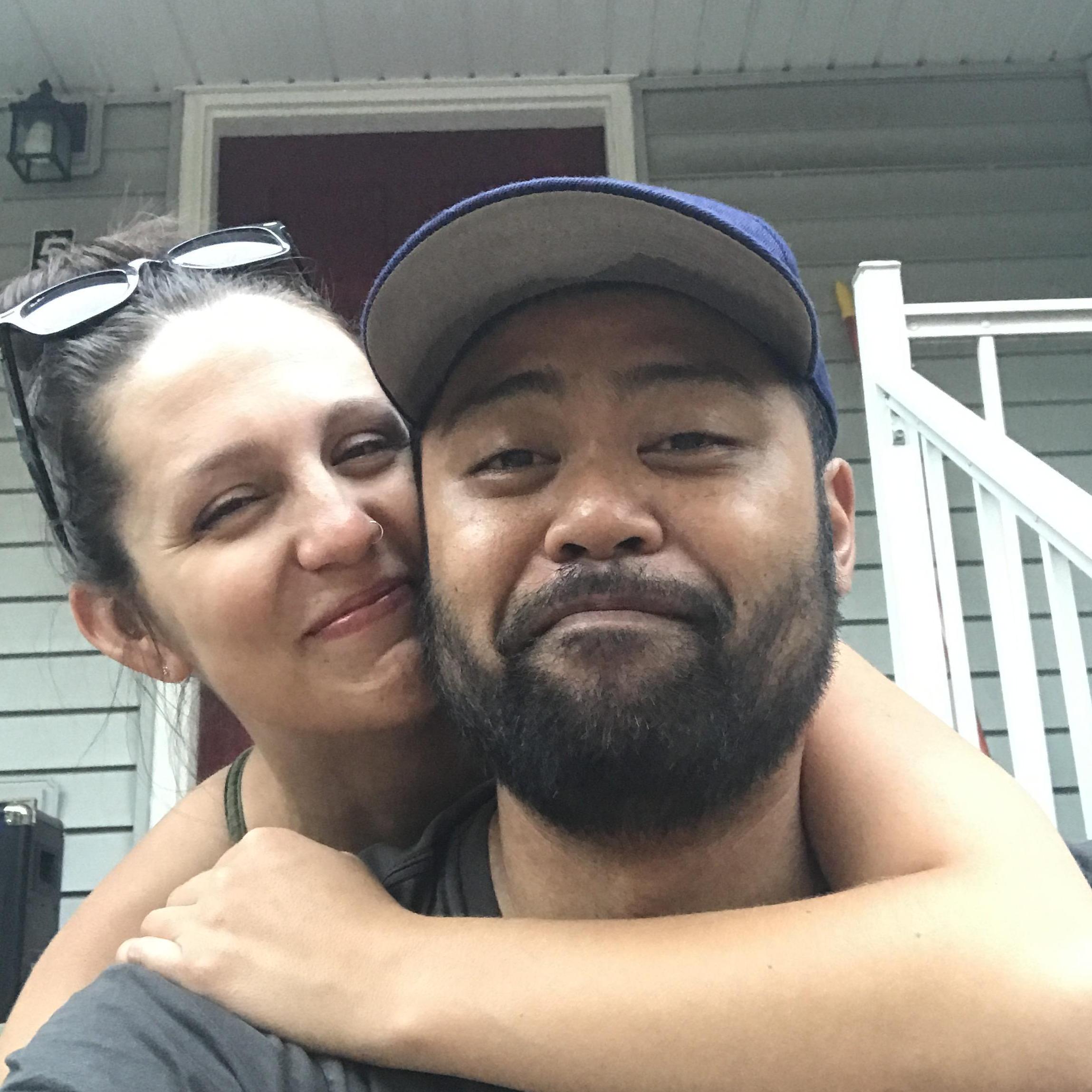 A quick selfie in the middle of a BBQ- summer, 2017