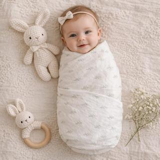 Spring Cottage Muslin Swaddle