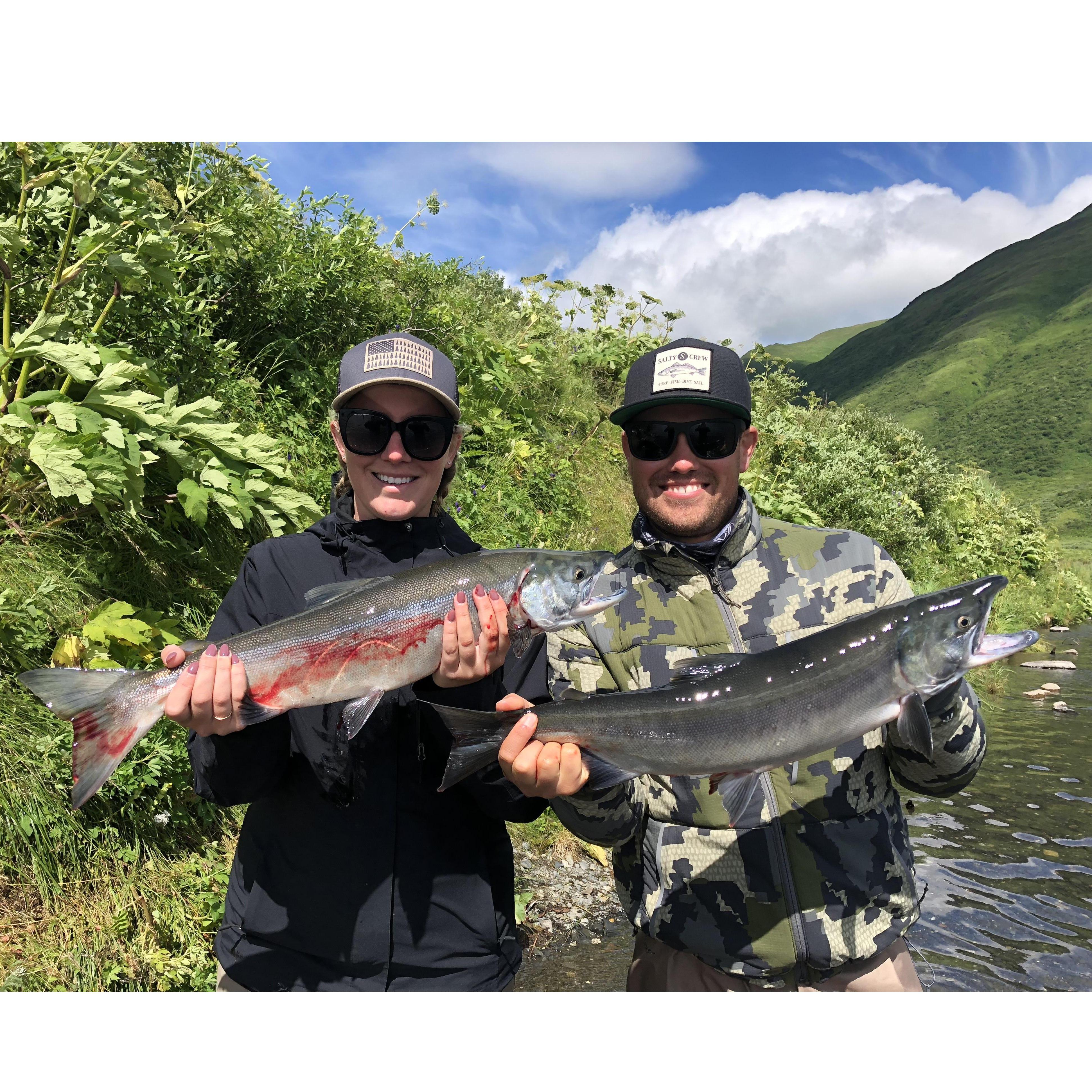 Salmon fishing in Alaska!