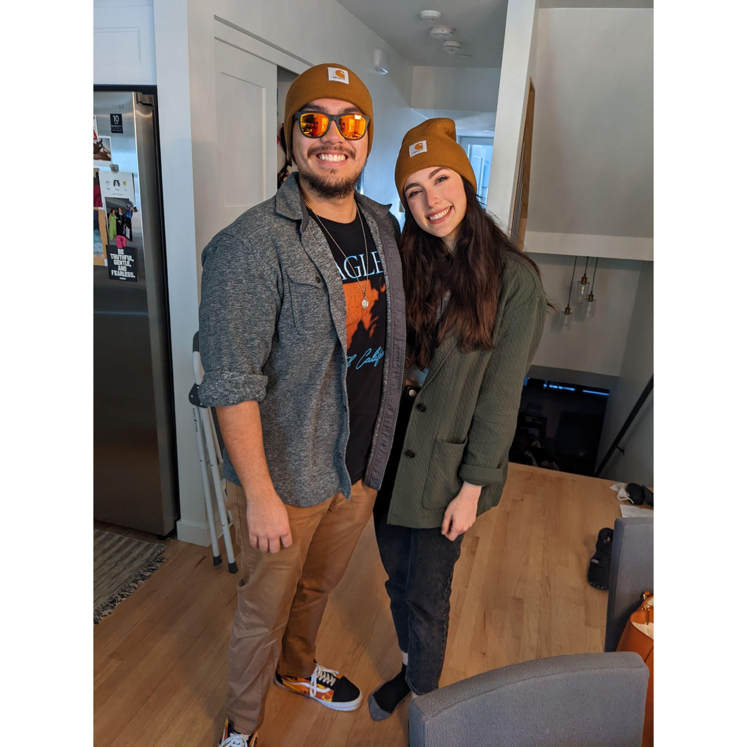 Matching beanies, 2020