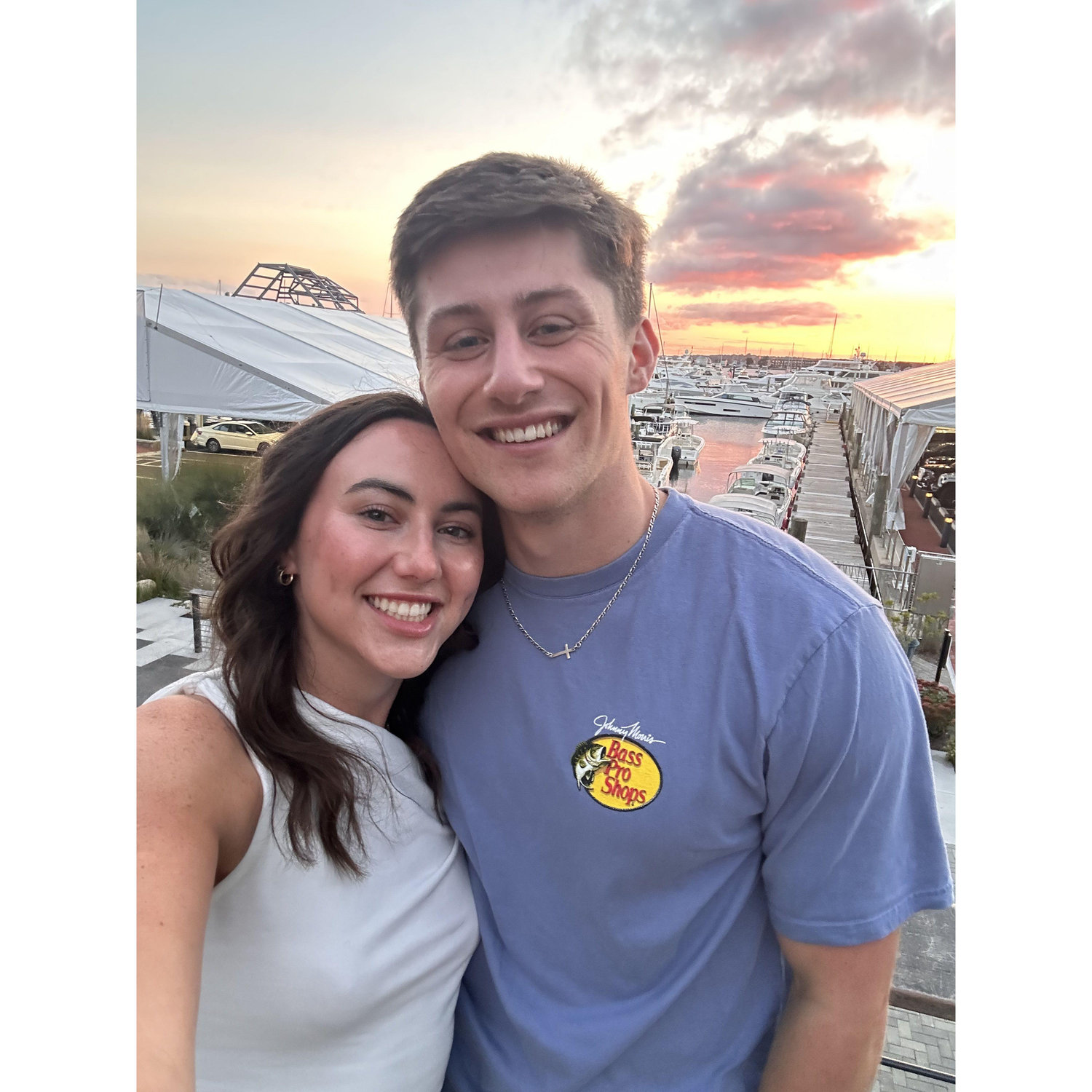 Our first photo taken as boyfriend/girlfriend!
