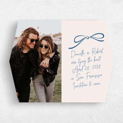 Blue Diamond Wedding Save the Date - Cosette Photo