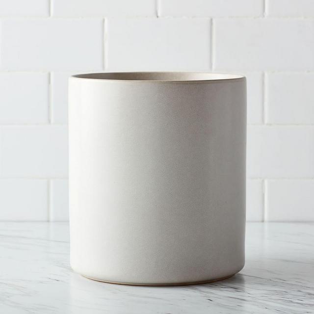 Mason Glazed Stoneware Trash Can