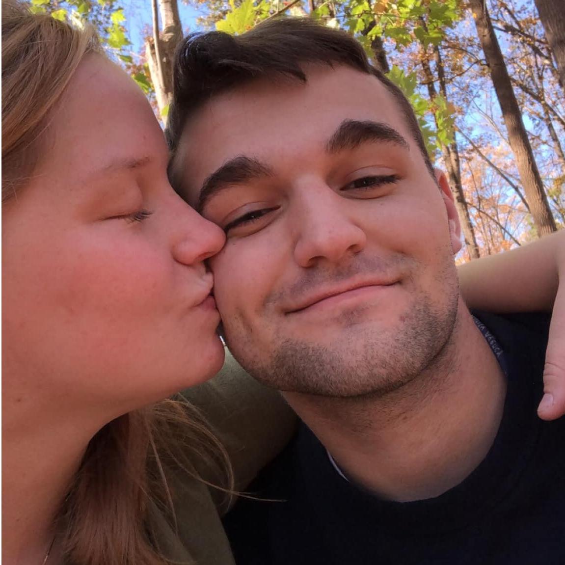 One of our first dates was a walk in the park with my brother's dogs. We snapped this photo shortly after I told Tanner how special he was to me.