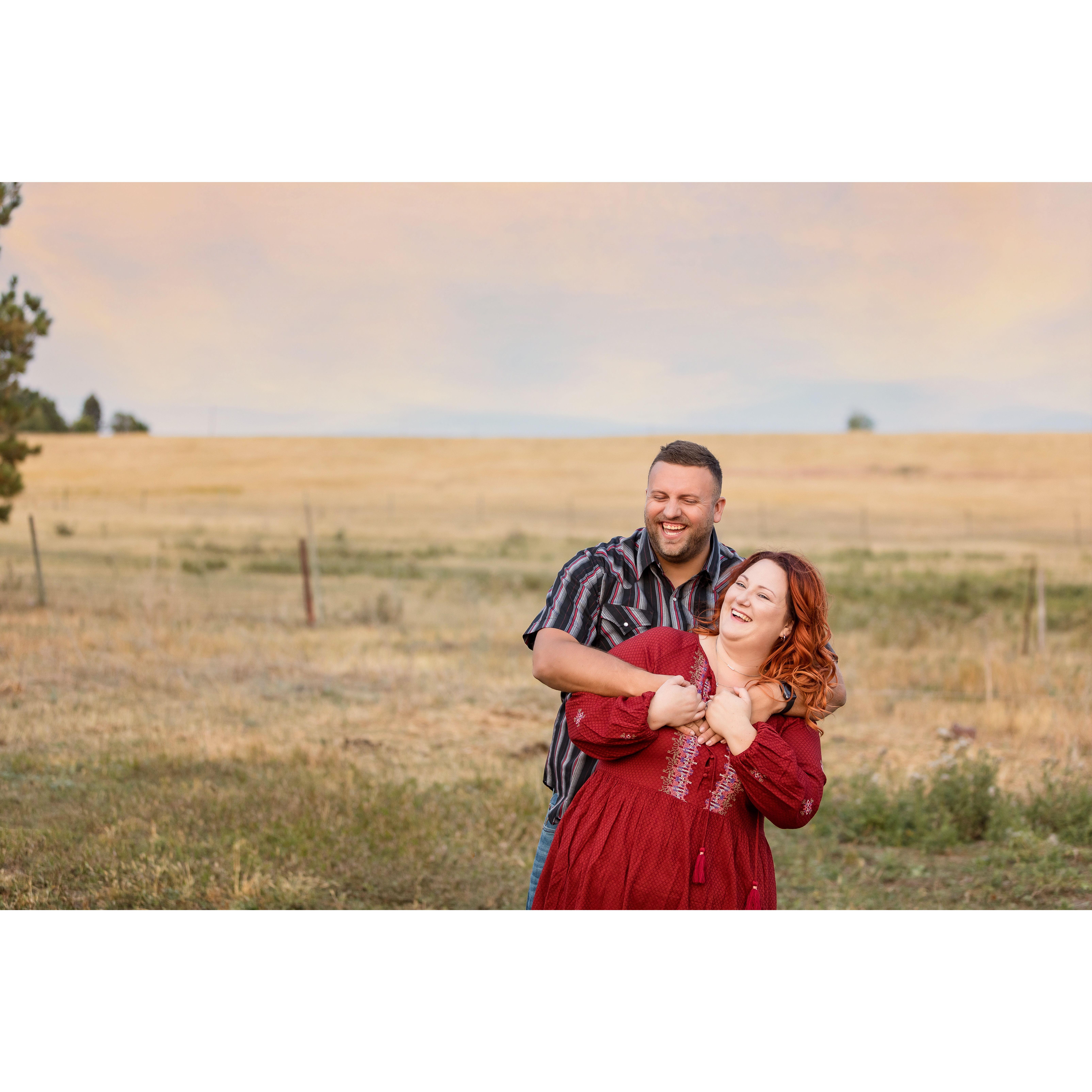 This is one of thee last photos of our engagement shoot and it is one of our favorites!