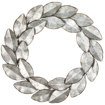 Leaf Wreath Metal Wall Decor