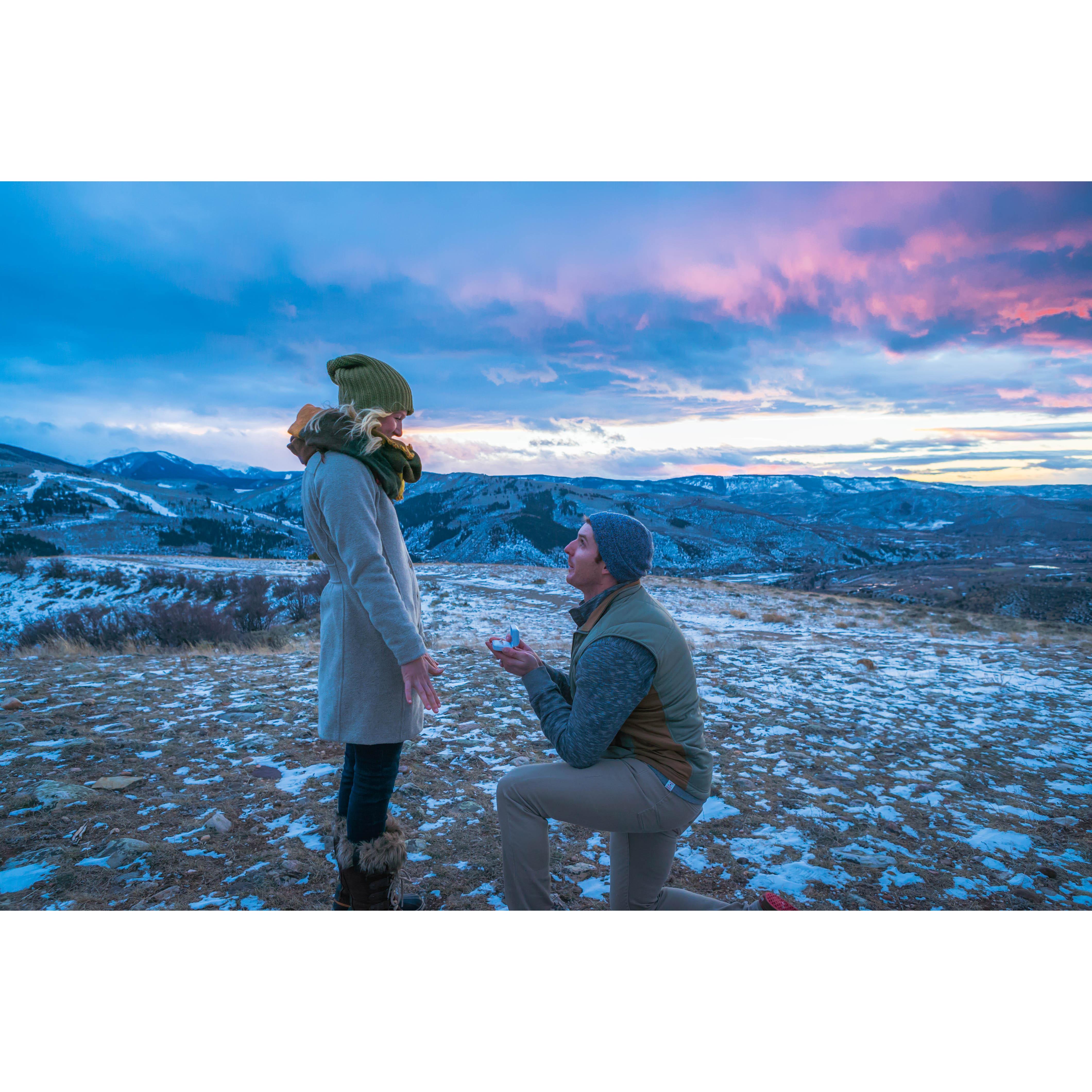 The proposal sight is the same sight we went on our first date.