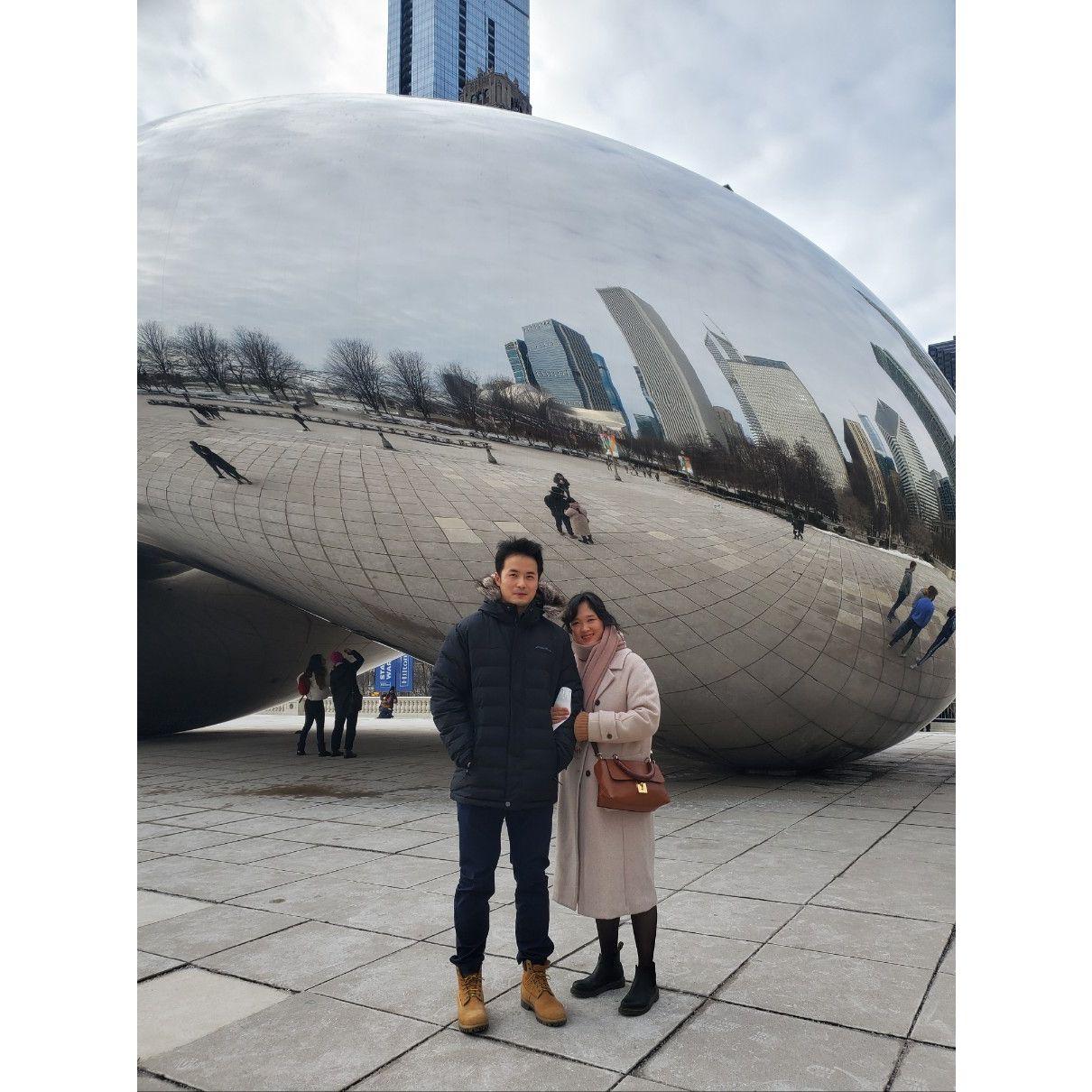 First trip together to Chicago on Sookyung's birthday
