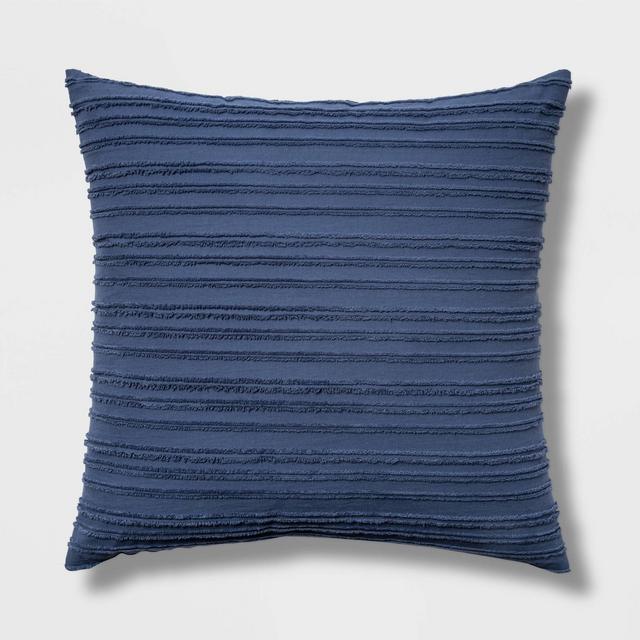 Euro Clipped Texture Dec Pillow Blue - Threshold™