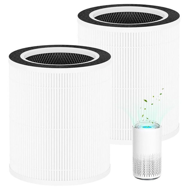 Hichoryer VK-6067B H13 True HEPA Replacement Filter, Compatible with HOKEKI VK-6067B and Vremi Air Purifier, 3-in-1 H13 Grade True HEPA and Activated Carbon Filter, 2Pack