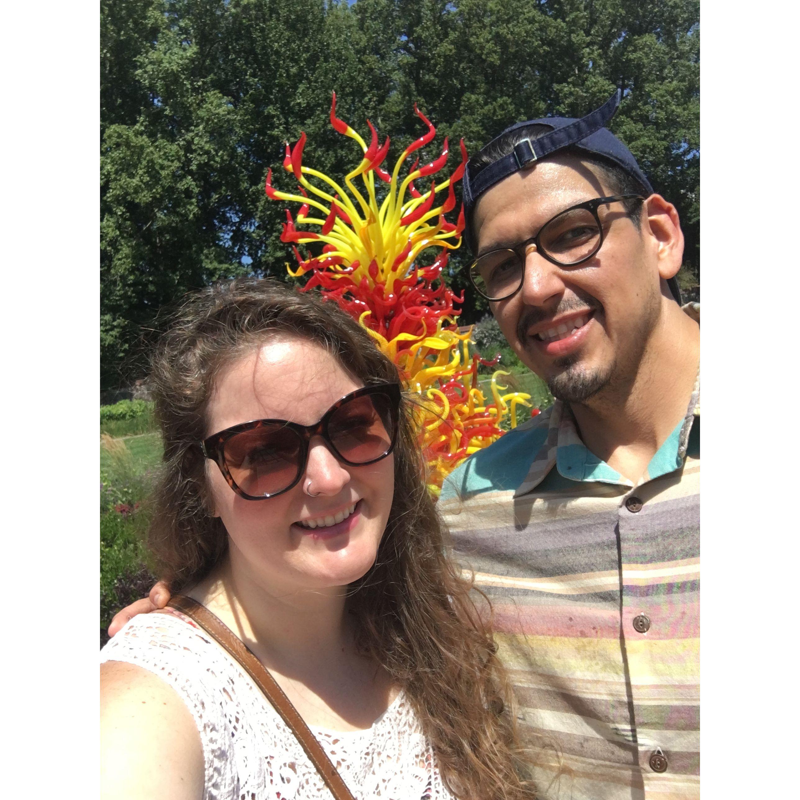 A Dale Chihuly installation at Biltmore Estate
