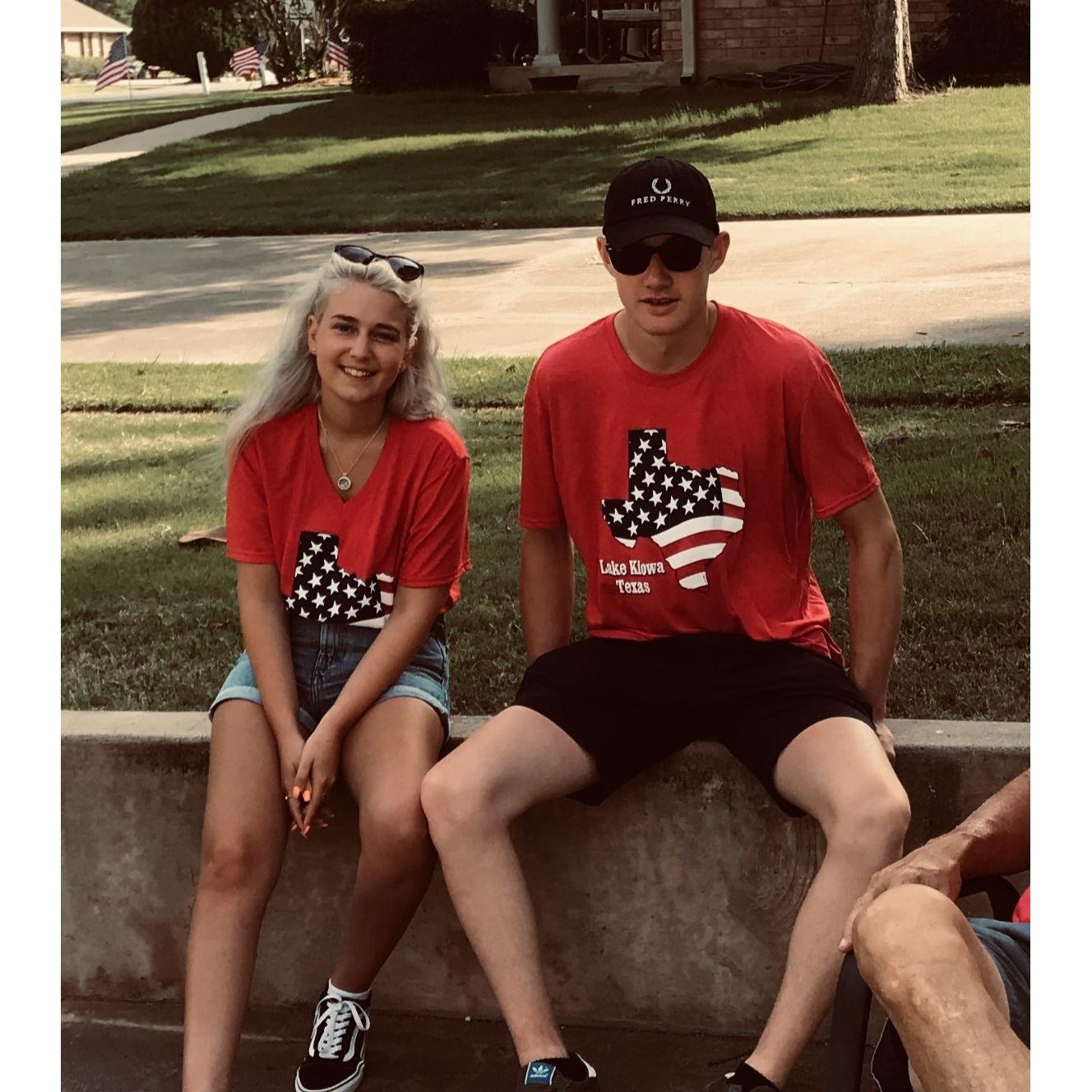 The first time Callum took Cerys to Texas