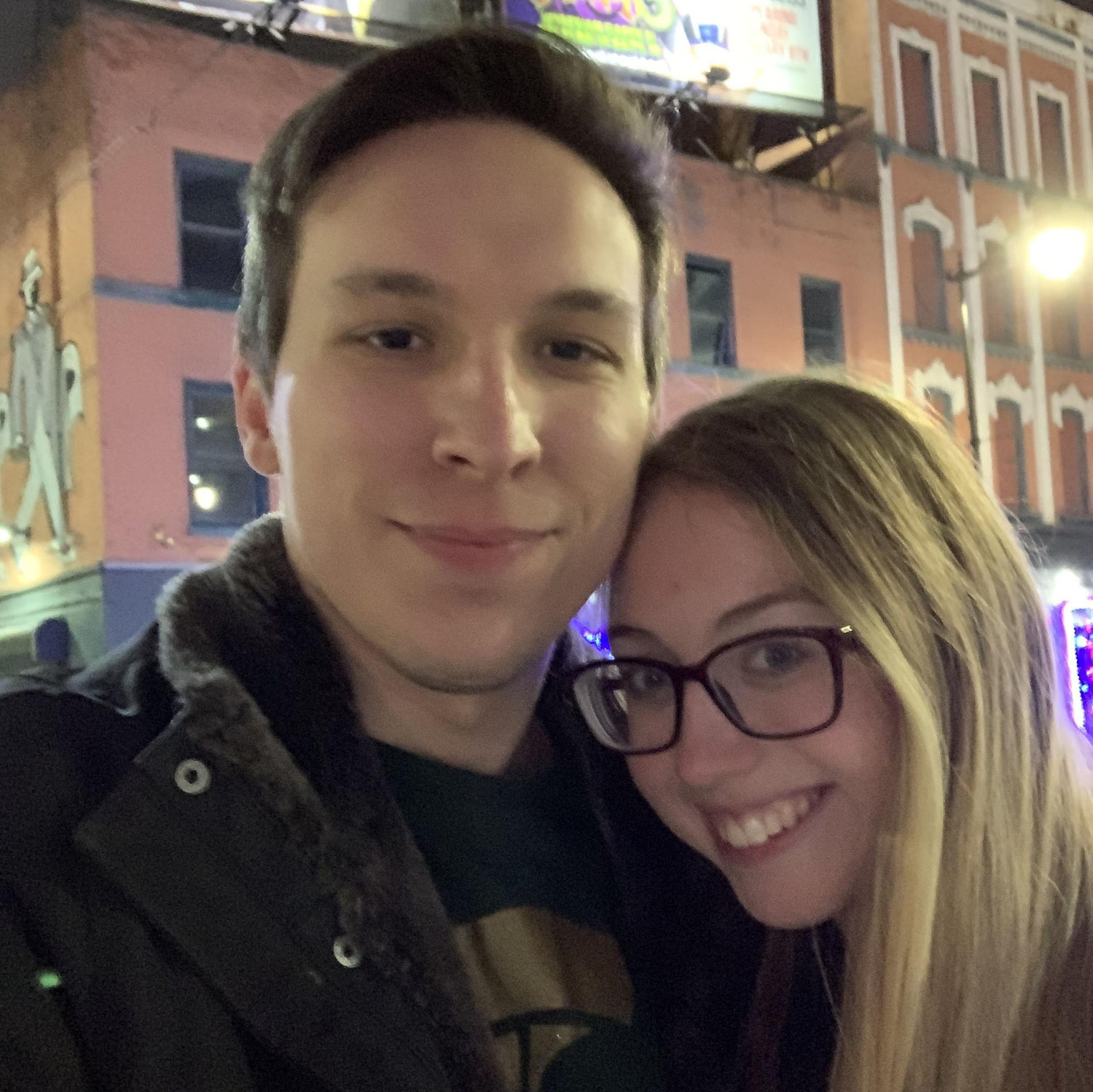 This was our first picture we ever took together back in January 2020 in Downtown Detroit.