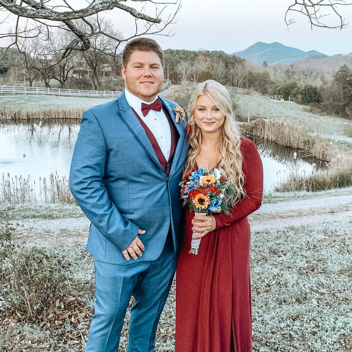 At this wedding, Kade caught the garter AND Jess caught the bouquet! I guess we knew it wouldn't be much longer until it was our turn!