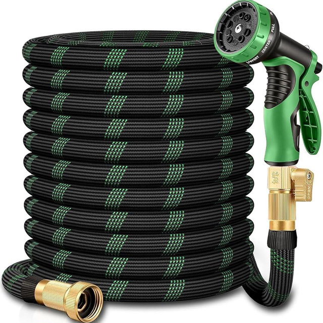 50 ft Garden Hose,2026 New Improved Lightweight All-Weather Water Hoses, Ultra Durable and Flexible Garden Hose with 10-Function Spray Nozzle, Leak-Free Connections Garden Hose for Yard, Lawn,Outdoor