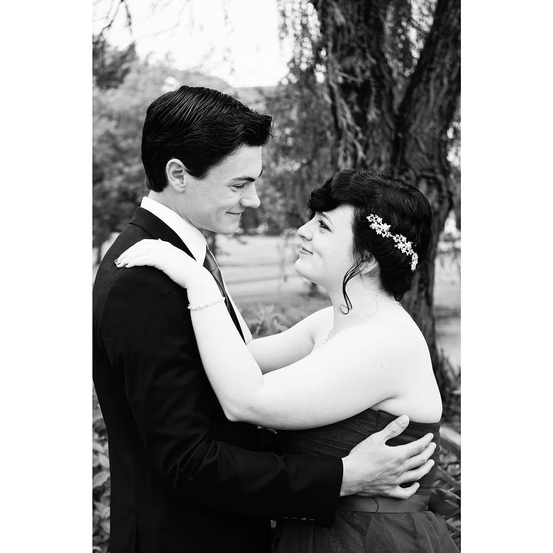 My favorite prom photo of us--taken before senior prom of 2016.