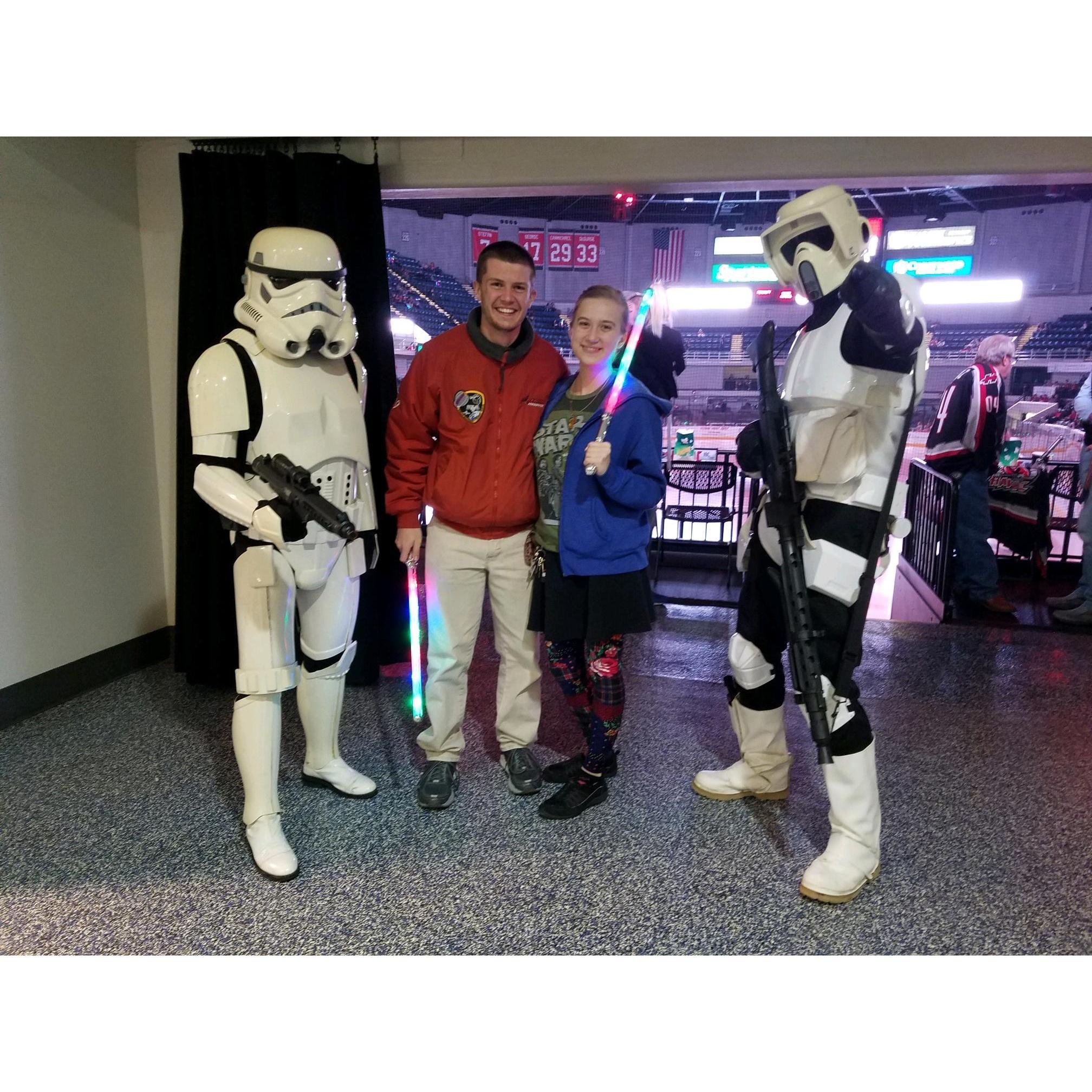 Hockey game in Huntsville