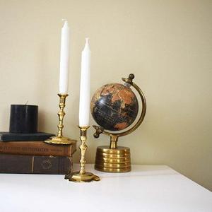 Floral Shaped Vintage Candlestick Holders