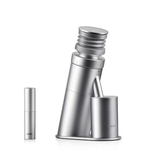 Coffee Grinder, Viesimple Gen 4, Single Dose Burr Coffee Grinders with Magnetic Dosing Cup, Electric Coffee Bean Grinder with Anti-Static Design, Espresso Grinder Compact & Quiet for Home Use Silver