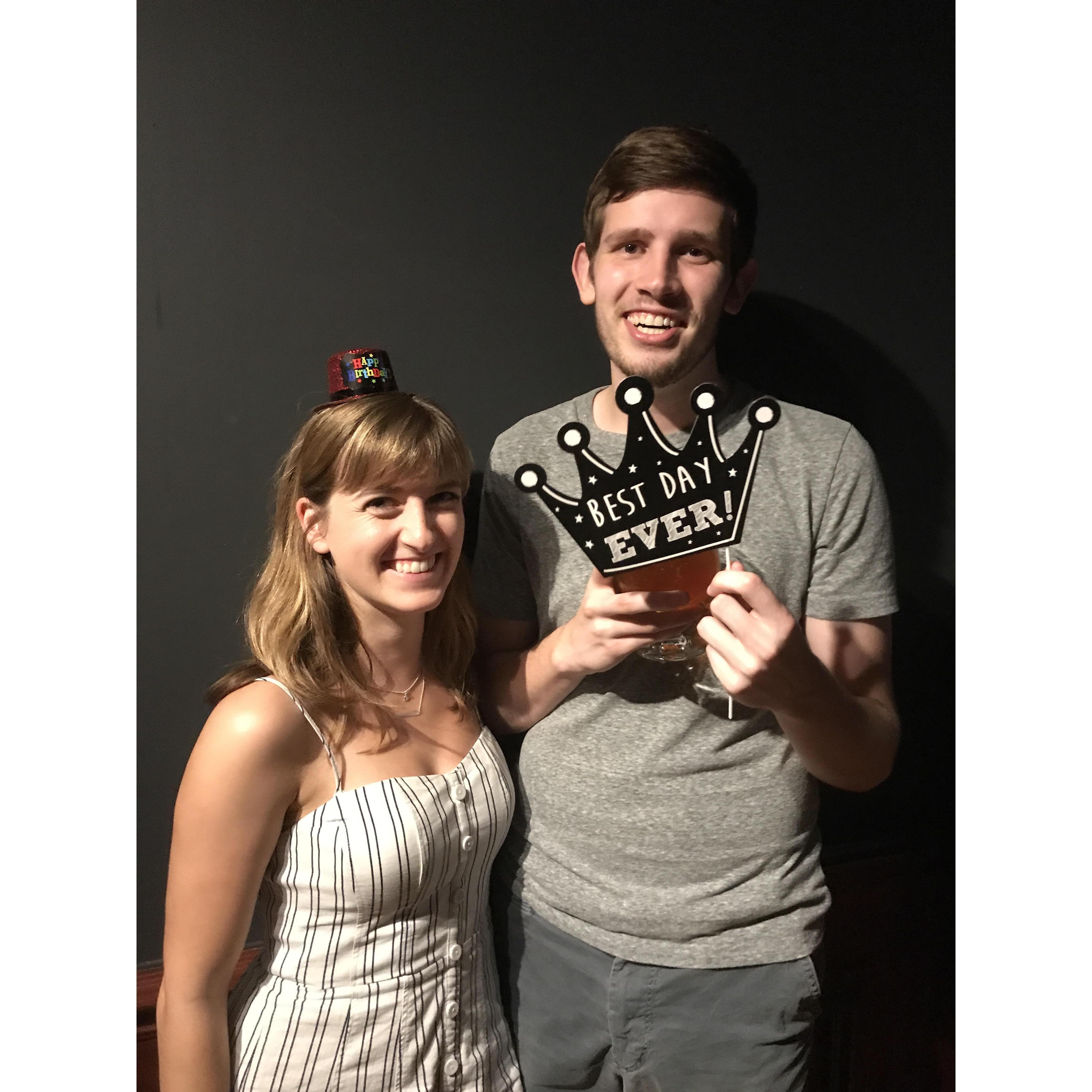 Celebrating Jack's birthday in Atlanta, 2017