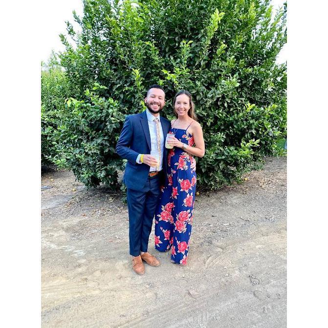 At Leah and John's wedding in Santa Barbara, CA