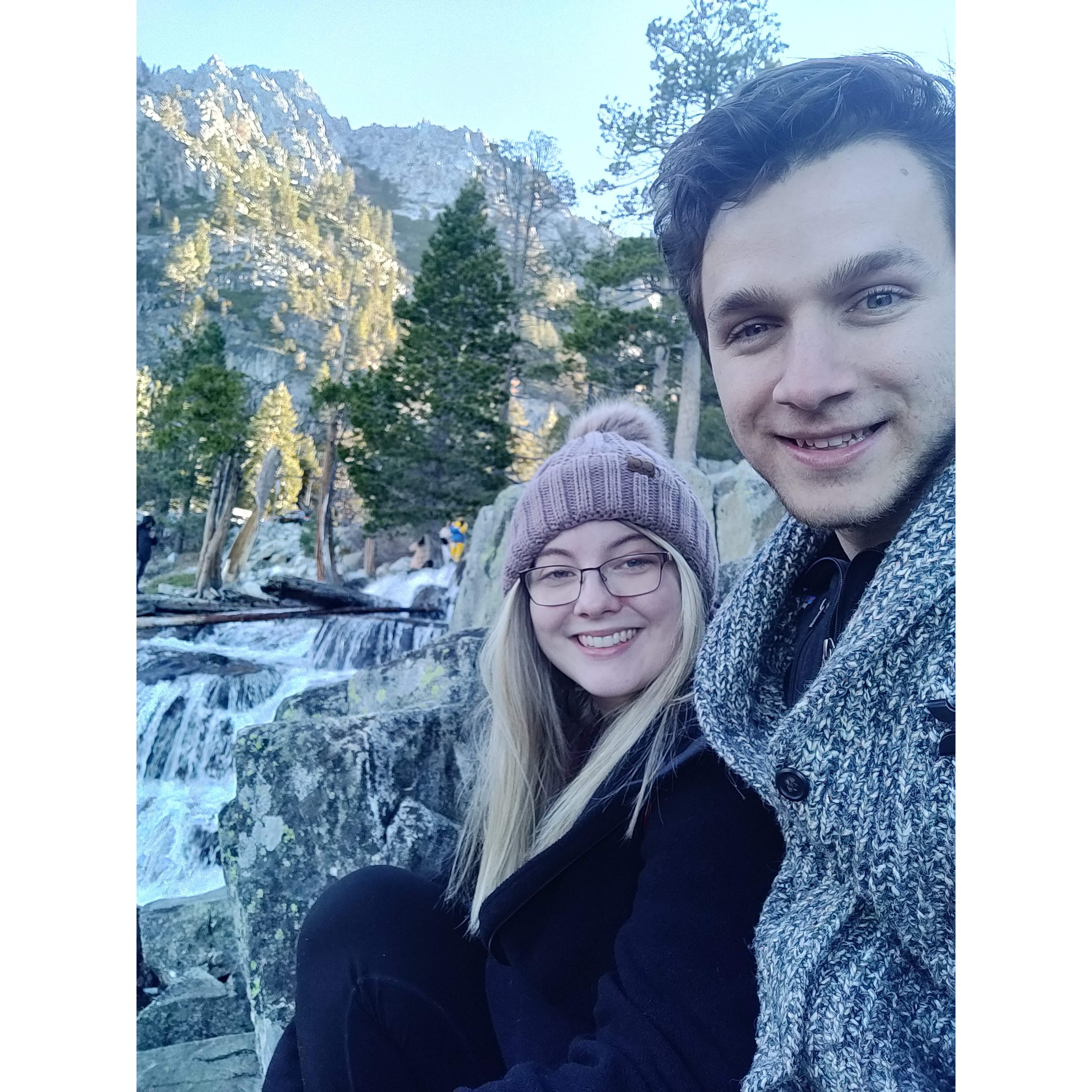 2021 - Hiking to waterfalls in Lake Tahoe!
