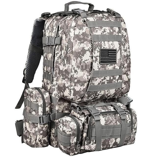 CVLIFE Tactical Backpack Military Army Rucksack Assault Pack Detachable Molle Bag