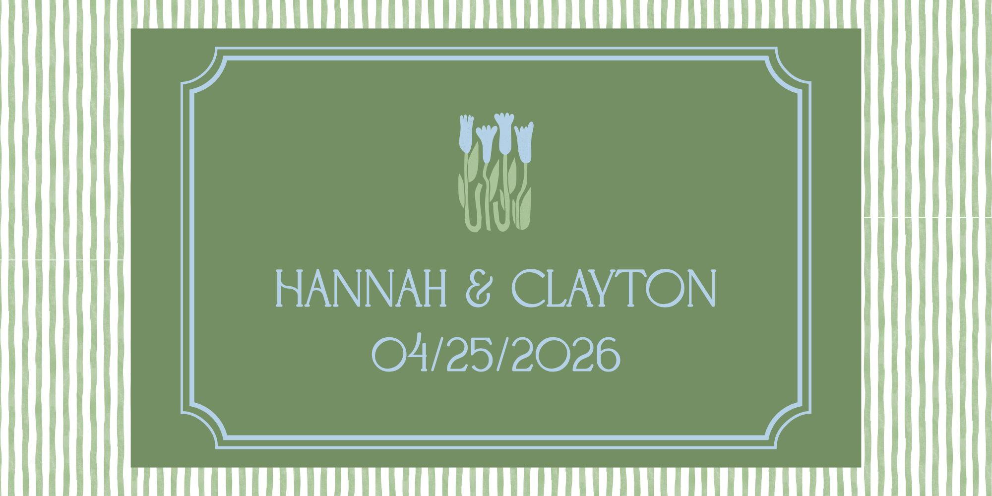 The Wedding Website of Clayton Locher and Hannah Avery